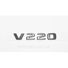 Емблема напис багажника Mercedes Vito V220 чорна