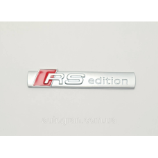 Емблема кузова Audi RS edition матова
