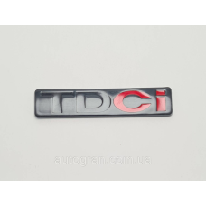 Емблема напис багажника Ford TDCI чорна
