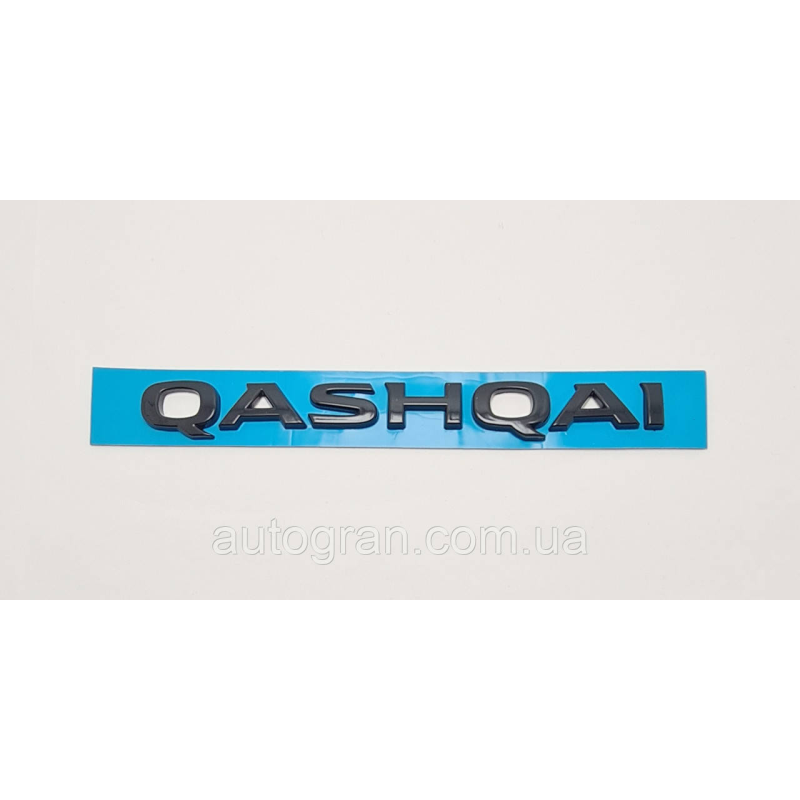 Емблема напис багажника Nissan Qashqai чорна