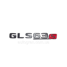 Емблема напис багажника Mercedes GLS63s чорна