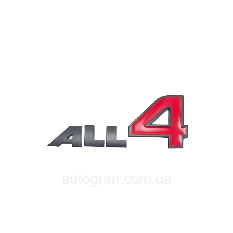 Емблема напис багажника Mini All4 чорна Емблема напис багажника Mini All4 чорна