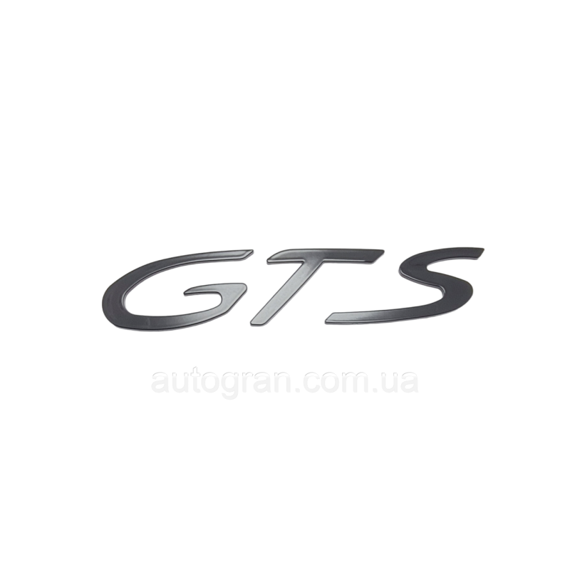 Емблема напис багажника GTS Porsche чорна