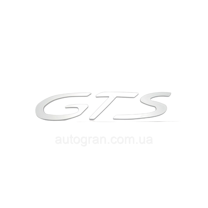 Емблема напис багажника GTS Porsche чорна Емблема напис багажника GTS Porsche чорна