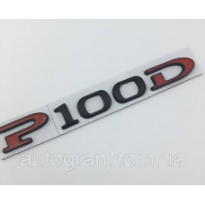 Емблема напис багажника Tesla P100D