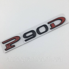 Емблема напис багажника Tesla P100D