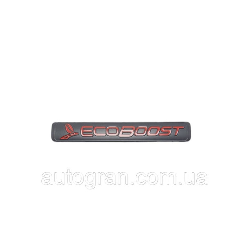 Емблема напис багажника Ford Ecoboost чорно-червона