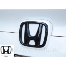 Емблема решітки радіатора ибагажника Honda Accord CRV Civic 92мм*75мм чорна