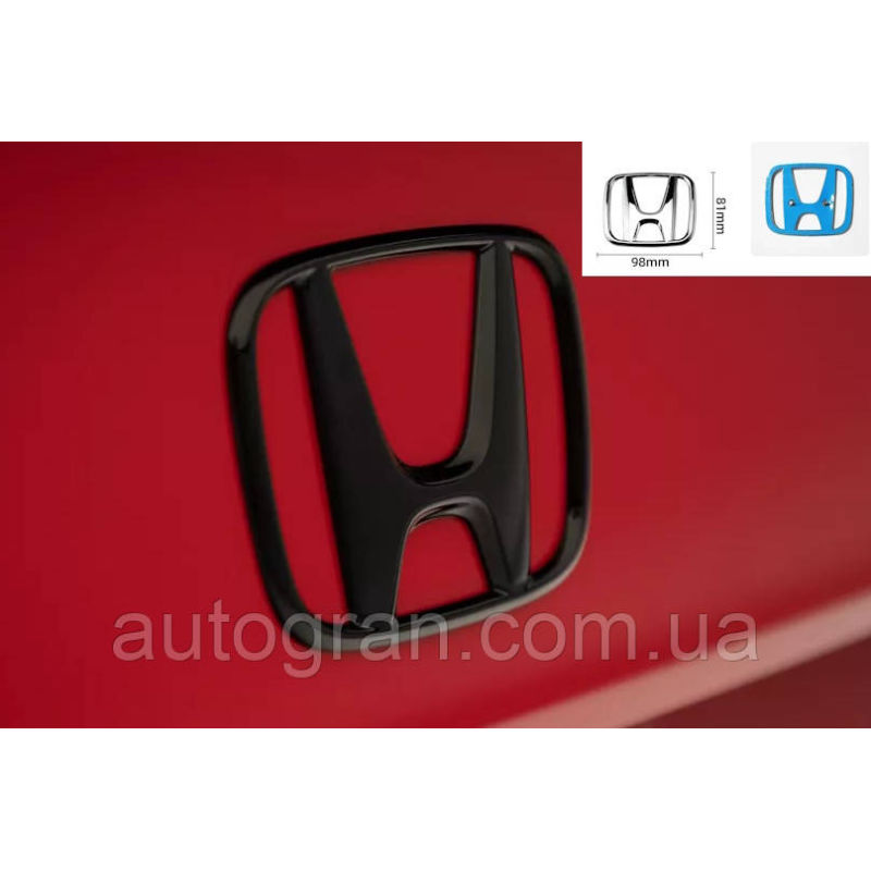 Емблема решітки радіатора та багажника Honda Accord CRV Civic Jazz 98мм*81мм