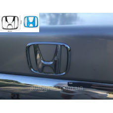 Емблема решітки радіатора та багажника Honda Accord Odyssey Civic Jazz 86мм*70мм чорна