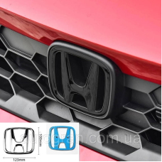 Емблема решітки радіатора і багажника Honda Accord, Civic 123мм*100мм чорна
