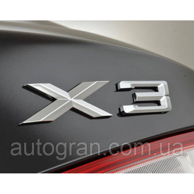 Емблема напис багажника BMW X3 Емблема напис багажника BMW X3