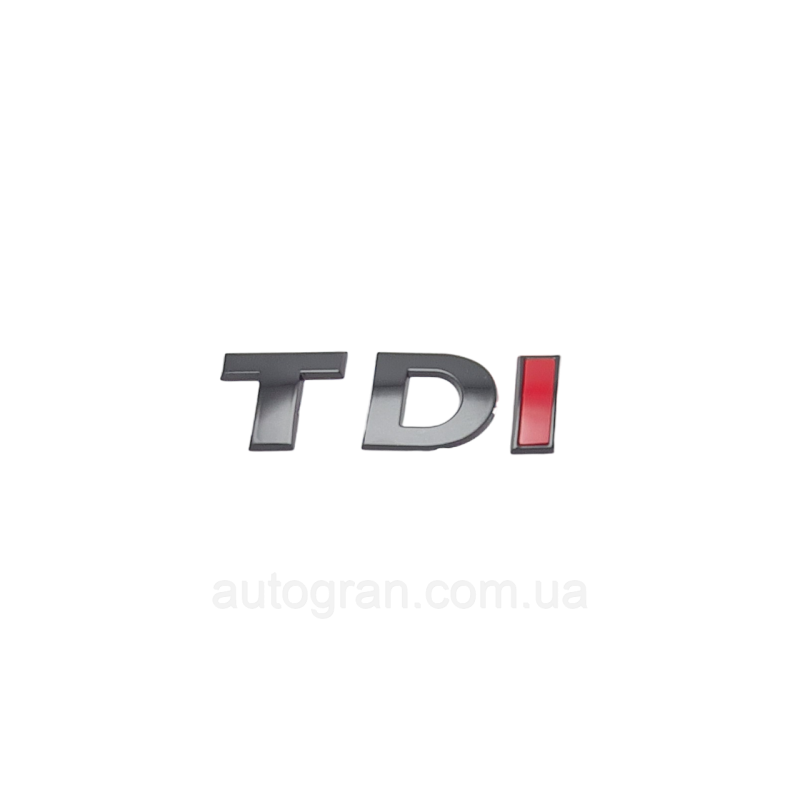 Емблема напис багажника VW Volkswagen TDI 2009 - чорна