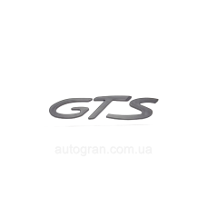 Емблема напис багажника GTS Porsche чорна