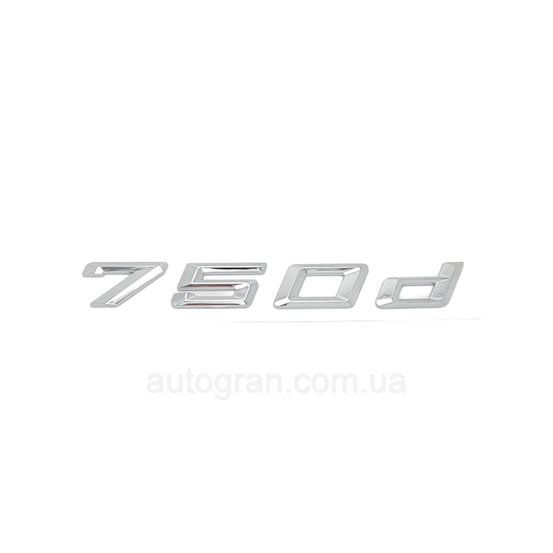 Емблема напис багажника BMW F і G серія 750d Емблема напис багажника BMW F і G серія 750d
