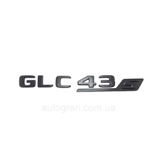 Емблема напис багажника Mercedes-Benz GLC43s чорна