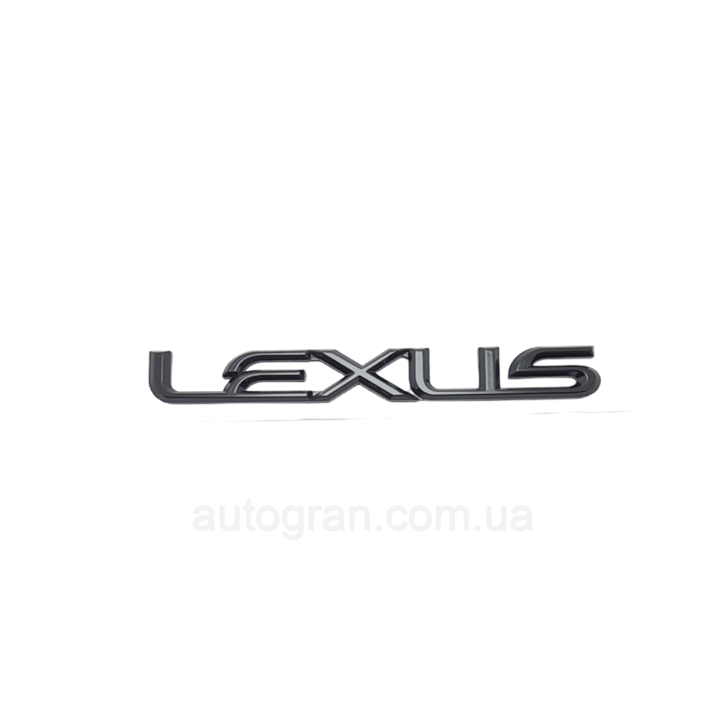 Емблема напис багажника Lexus чорний