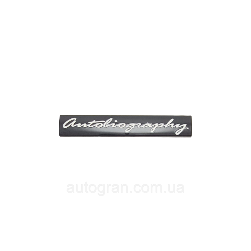 Емблема кришки багажника Range Rover Autobiography чорна глянцевая