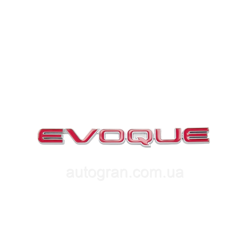 Емблема напис багажника Range Rover Evoque червона