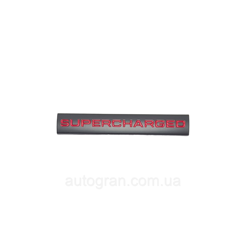 Емблема кришки багажника Range Rover Supercharged чорна