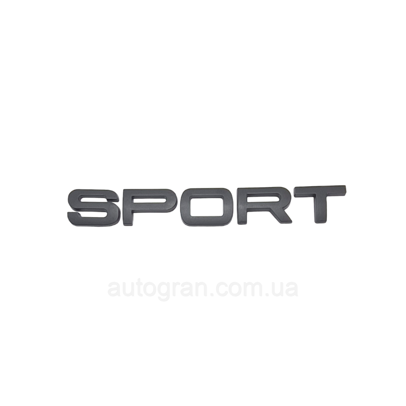 Емблема напис багажника Range Rover Sport чорна матова