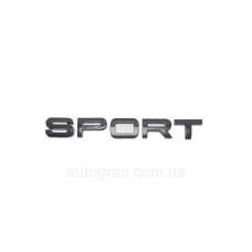 Емблема напис багажника Range Rover Sport чорна глянцева