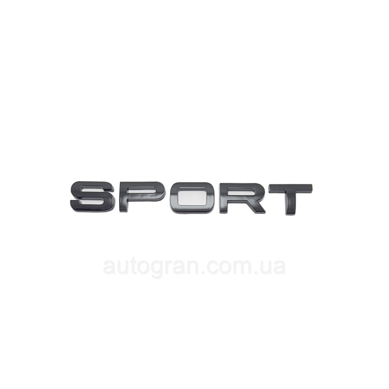 Емблема напис багажника Range Rover Sport чорна глянцева