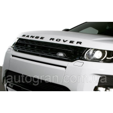 Емблема напис капота Range Rover чорна матова