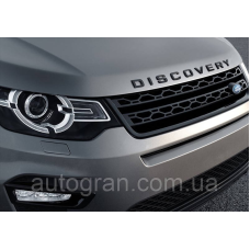 Емблема напис капота Land Rover Discovery чорний глянець