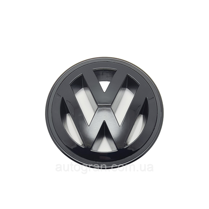 Емблема решітки радіатора VW Volkswagen Passat B6, Jetta 2006-2011 1K5853600 чорна глянцева