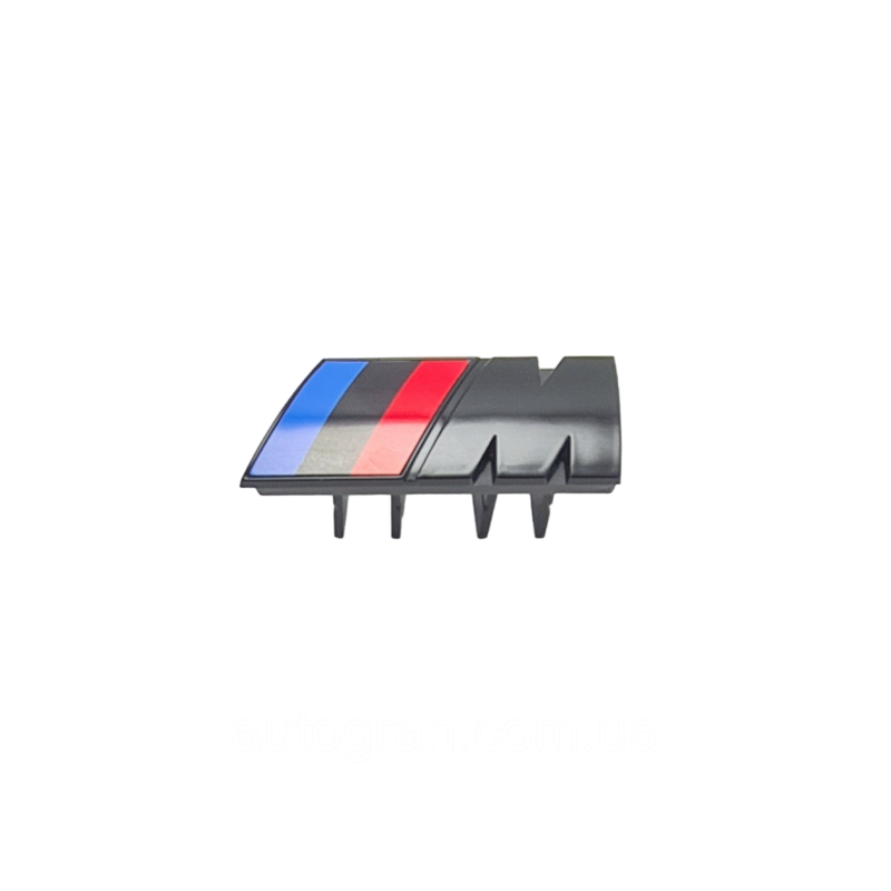 Емблема решітки радіатора BMW M-power чорна тип1