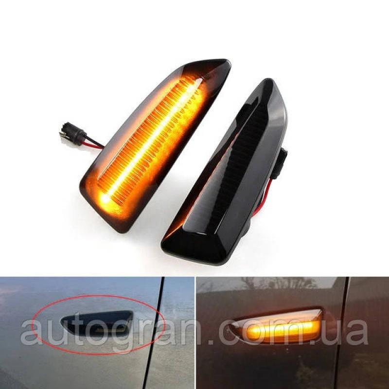 LED Показчики повороту на крило  Opel Astra J Astra J K Zafira C Insignia B чорні