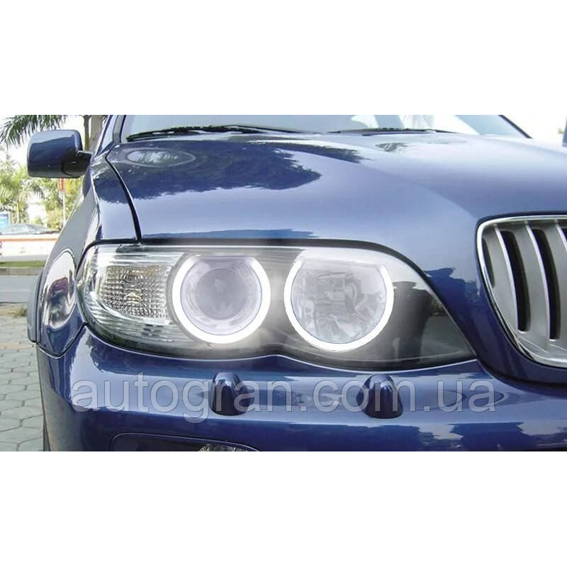 Ангельські очі LED BMW Е46 у безлінзові фари