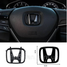 Емблема керма Honda 50мм*40мм чорна