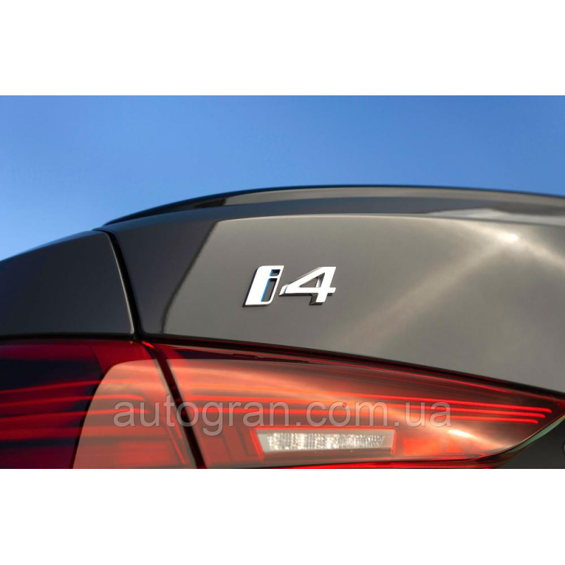 Емблема напис багажника BMW I4 Емблема напис багажника BMW I4