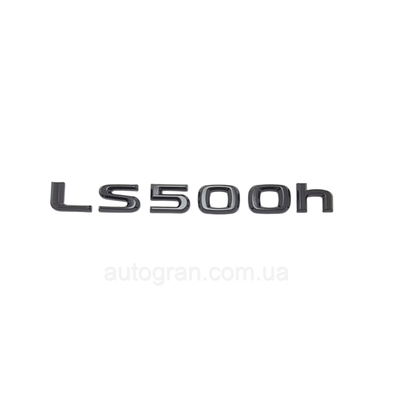 Емблема напис багажника Lexus LS500h чорна