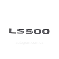 Емблема напис багажника Lexus LS500 чорна