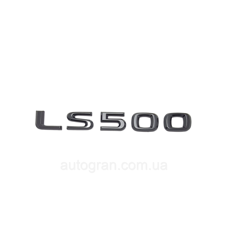 Емблема напис багажника Lexus LS500 чорна Емблема напис багажника Lexus LS500 чорна