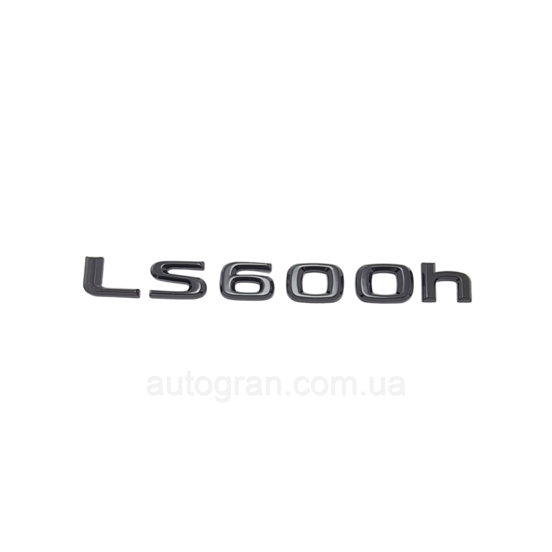 Емблема напис багажника Lexus LS600h чорна