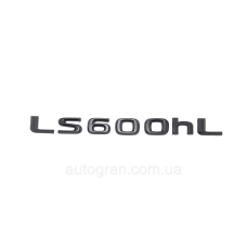 Емблема напис багажника Lexus LS600hl чорна