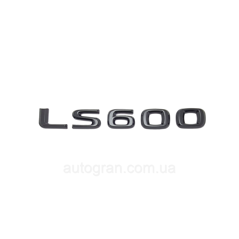 Емблема напис багажника Lexus LS600 чорна