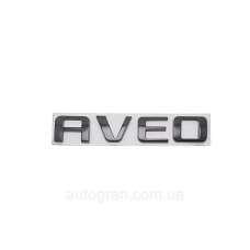 Емблема напис багажника Chevrolet Aveo чорна