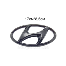 Емблема решітки радіатора Hyundai 17см*8,5см чорна