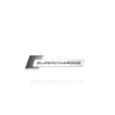 Емблема кузова Supercharged чорна