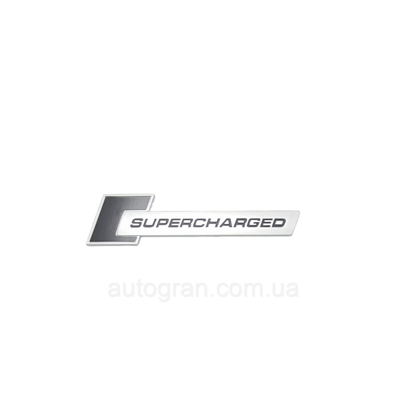 Емблема кузова Supercharged чорна