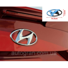 Емблема решітки радіатора Hyundai 14,5см*7,3см
