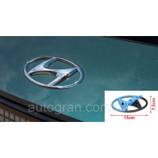 Емблема решітки радіатора Hyundai 15см*7,5см