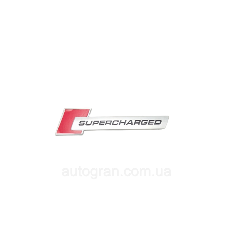 Емблема кузова Supercharged червона