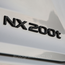 Емблема напис багажника Lexus NX200t чорна
