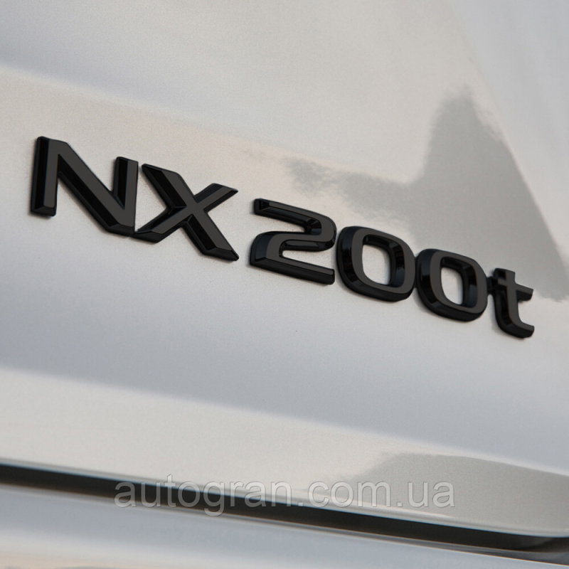 Емблема напис багажника Lexus NX200t чорна